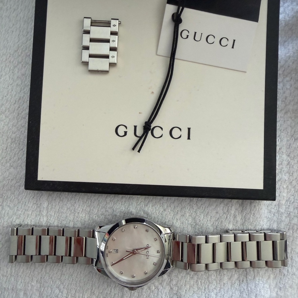 Gucci watch for sale with diamonds!!!